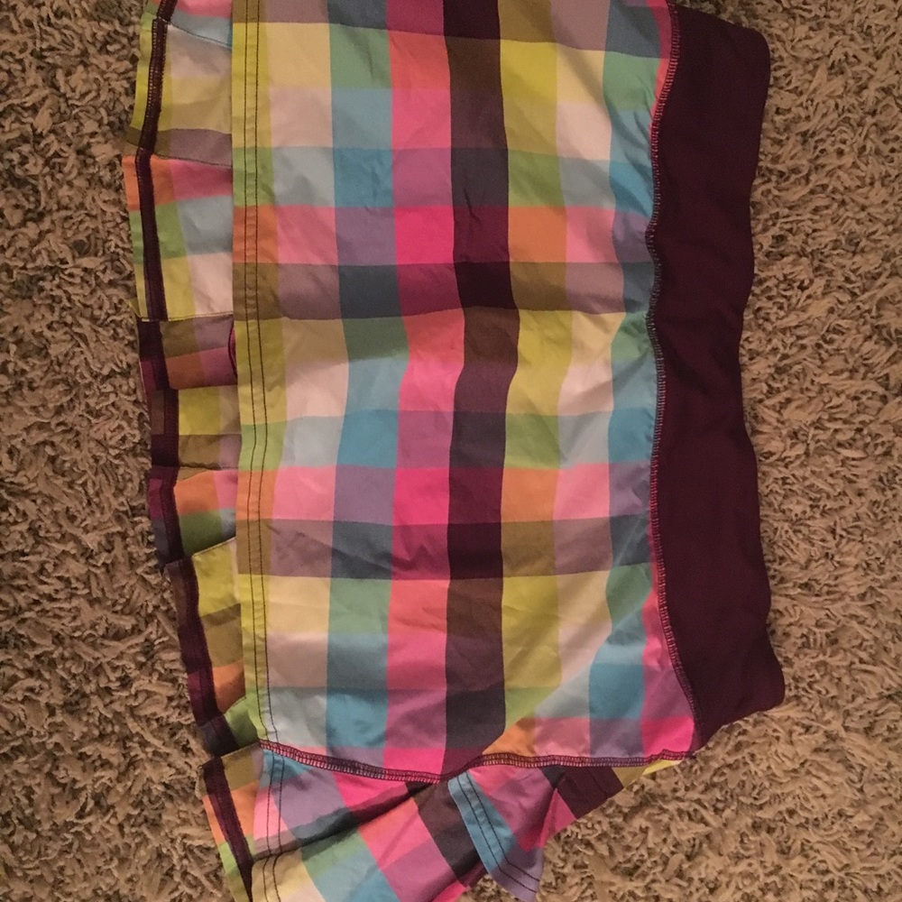 LuluLemon running skort size 10